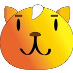 困った表情の猫のイラスト